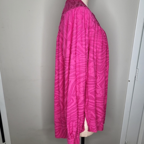 Free People Can't Stop Dreaming Flowy Tunic Size Small Hot Pink - Picture 7 of 9
